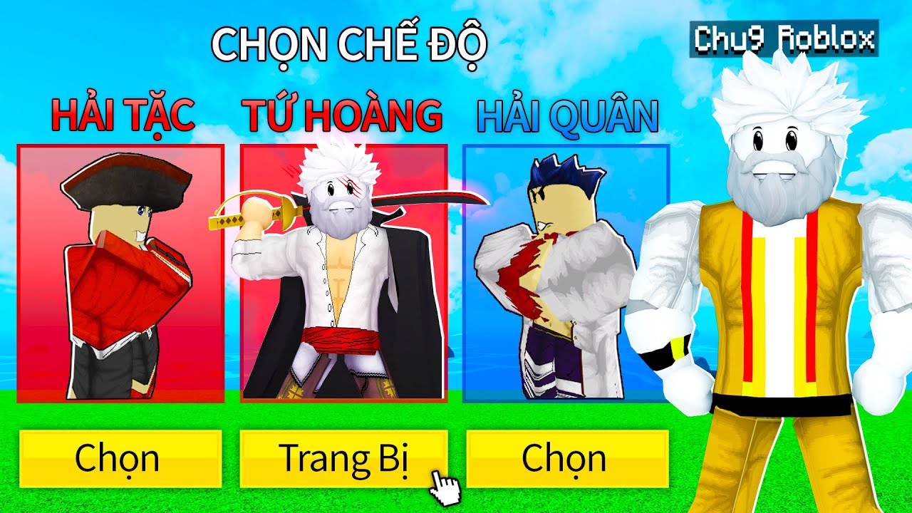 MÌNH VÀ ĐẠT TRÁI CÂY CHỌN SỨC MẠNH CỦA BĂNG TỨ HOÀNG ĐỂ SOLO PVP TRONG BLOX FRUIT !!