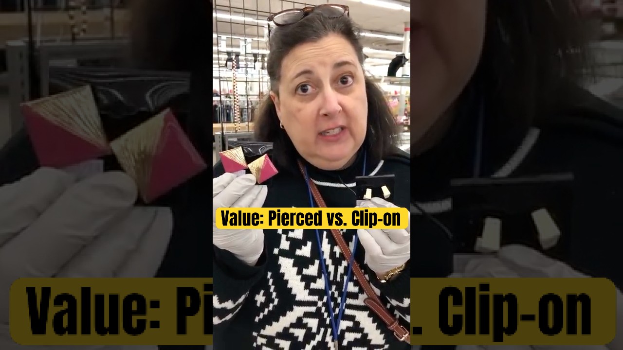 Valuing Pierced vs. Clip-On Earrings - Thrift Shopping by Dr. Lori