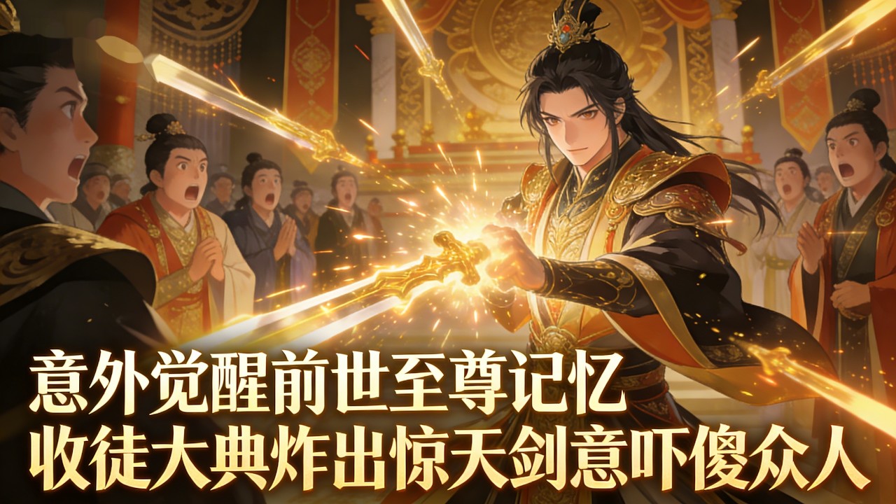 意外觉醒前世至尊记忆，收徒大典上我炸出惊天剑意吓傻众人。本想低调赴死，剑意却暴露了至尊身份。#小說推薦 #逆襲 #重生 #玄幻 #修仙 #種田 #年代小說 #都市 #漫畫 #劇情 #動漫