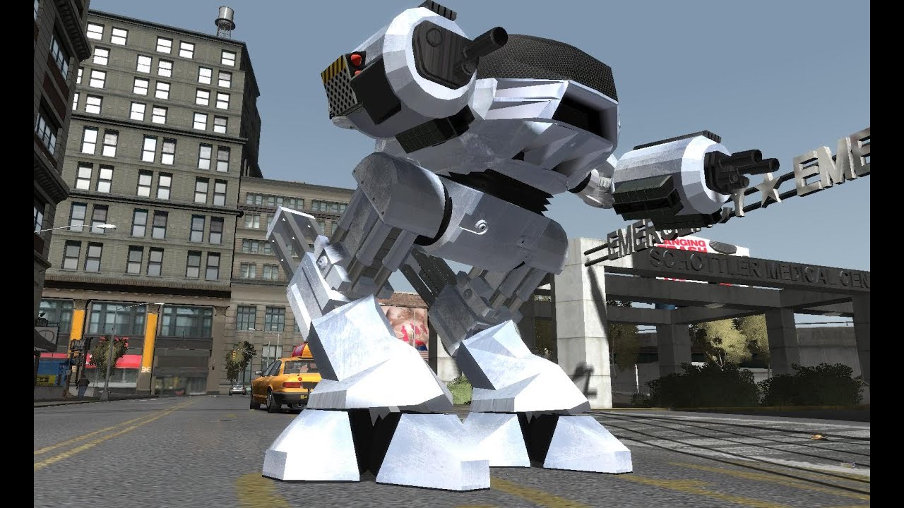 Play as ED-209 in GTA IV - #ED209Mod GTA IV script mod release