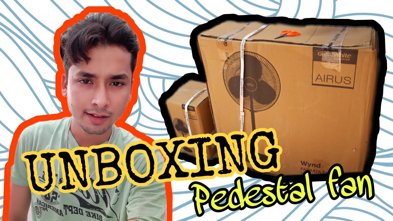 Unboxing Great white pedestal fan | EP - 05 | How to fix stand fan | sana snap |