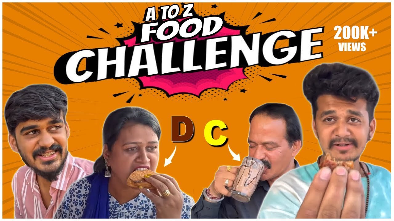 A to Z Food Challenge For Me & Mom vs Dad & TumTum | Samsameer_insta