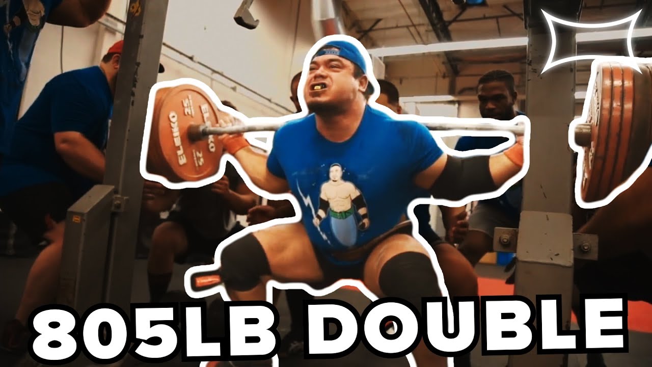 FilipinoThunder Smashes 805lb Squat- FOR REPS!!! | Super Training Gym