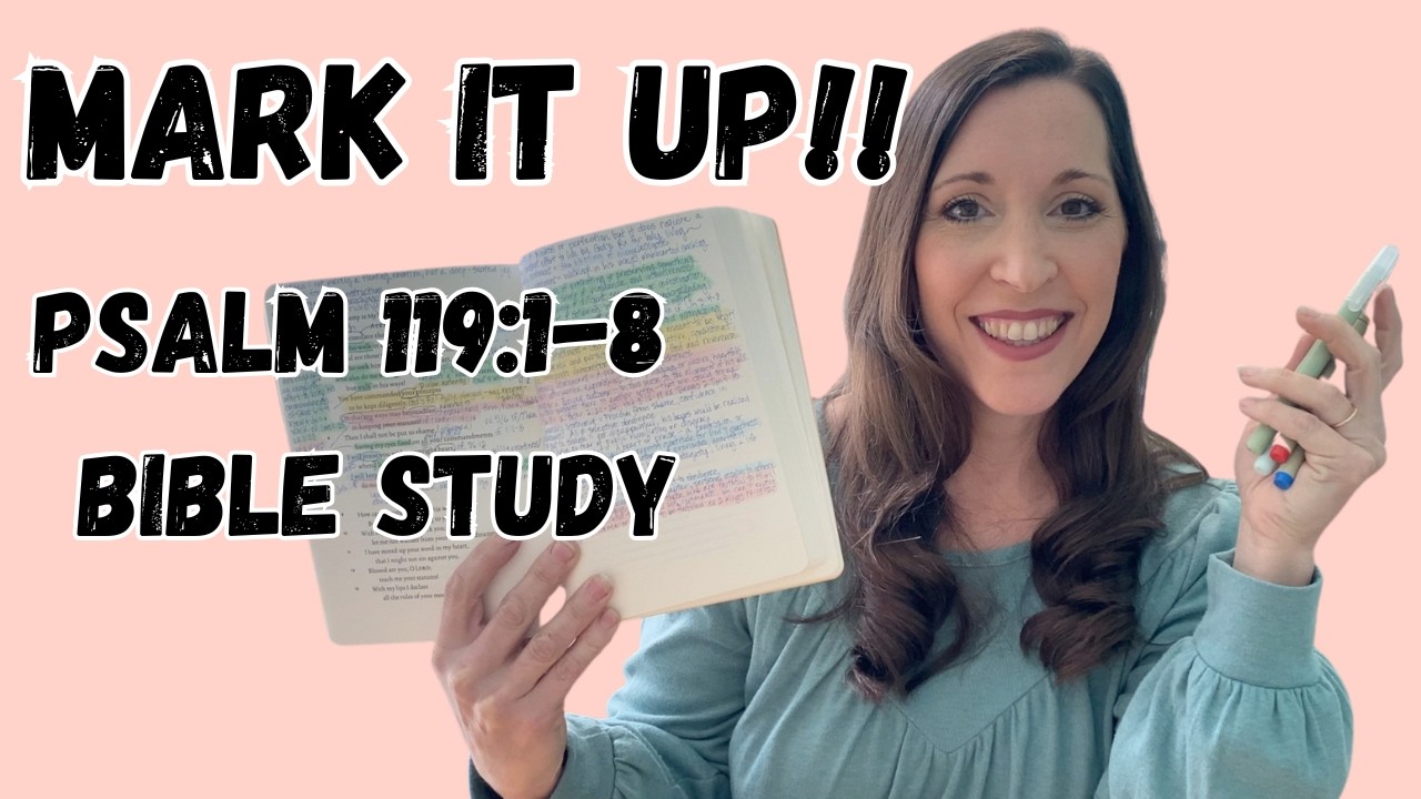 Bible Journal With Me Psalm 119:1-8 (How To APPLY The Psalms)