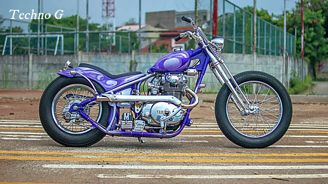 Rad Yamaha XS650 Chopper: Custom Frame, Springer Forks, and Stunning Livery!