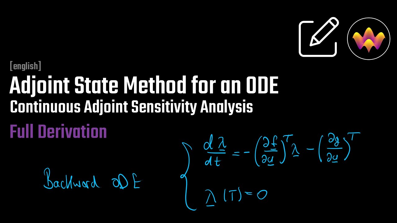 Adjoint State Method for an ODE | Adjoint Sensitivity Analysis