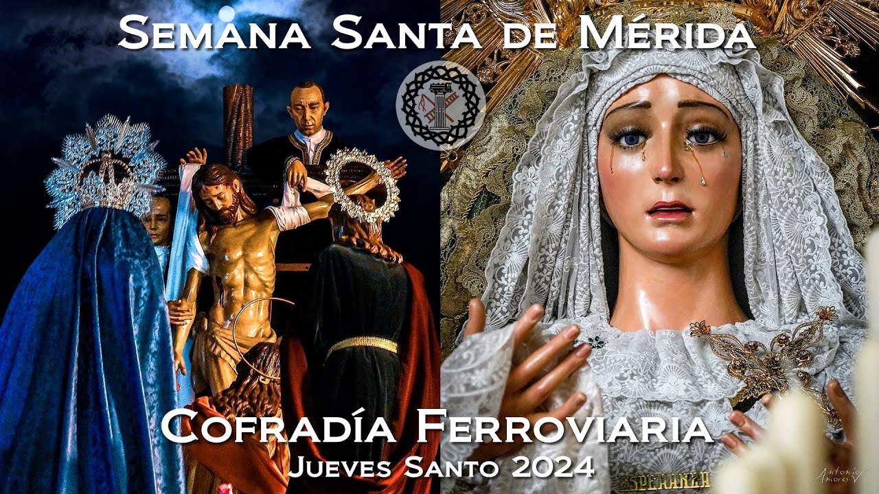 Emocionante levantá - Ntra. Sra. de la Esperanza y el Descendimiento - Semana Santa Mérida 2024 - 4K