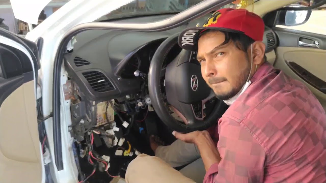 Hyundai Verna Fluidic dashboard removal | Replacing cooling coil | Full AC service