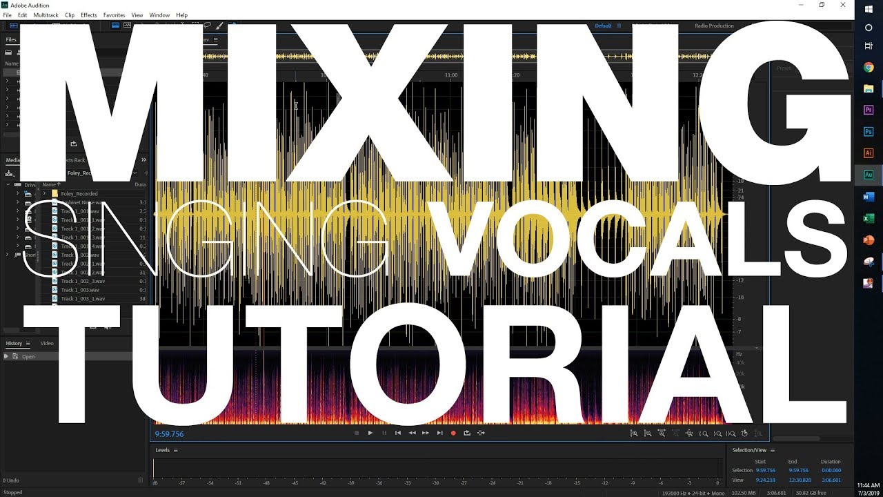 How to Edit and Mix Singing Vocals in Adobe Audition (Part 2)