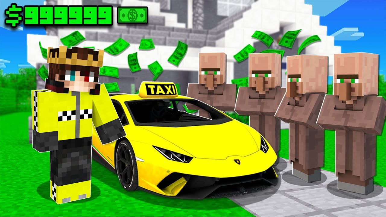 TAKSİCİLİK YAPARAK MİLYONER OLDUM  - Minecraft