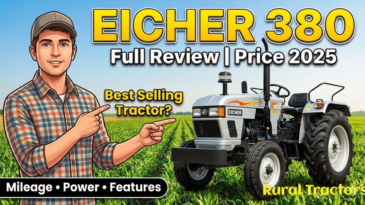 Eicher 380 Full Review 2025 | Mileage, Power & Real Opinion | Best 5 Star Tractor ☀️☀️☀️☀️☀️