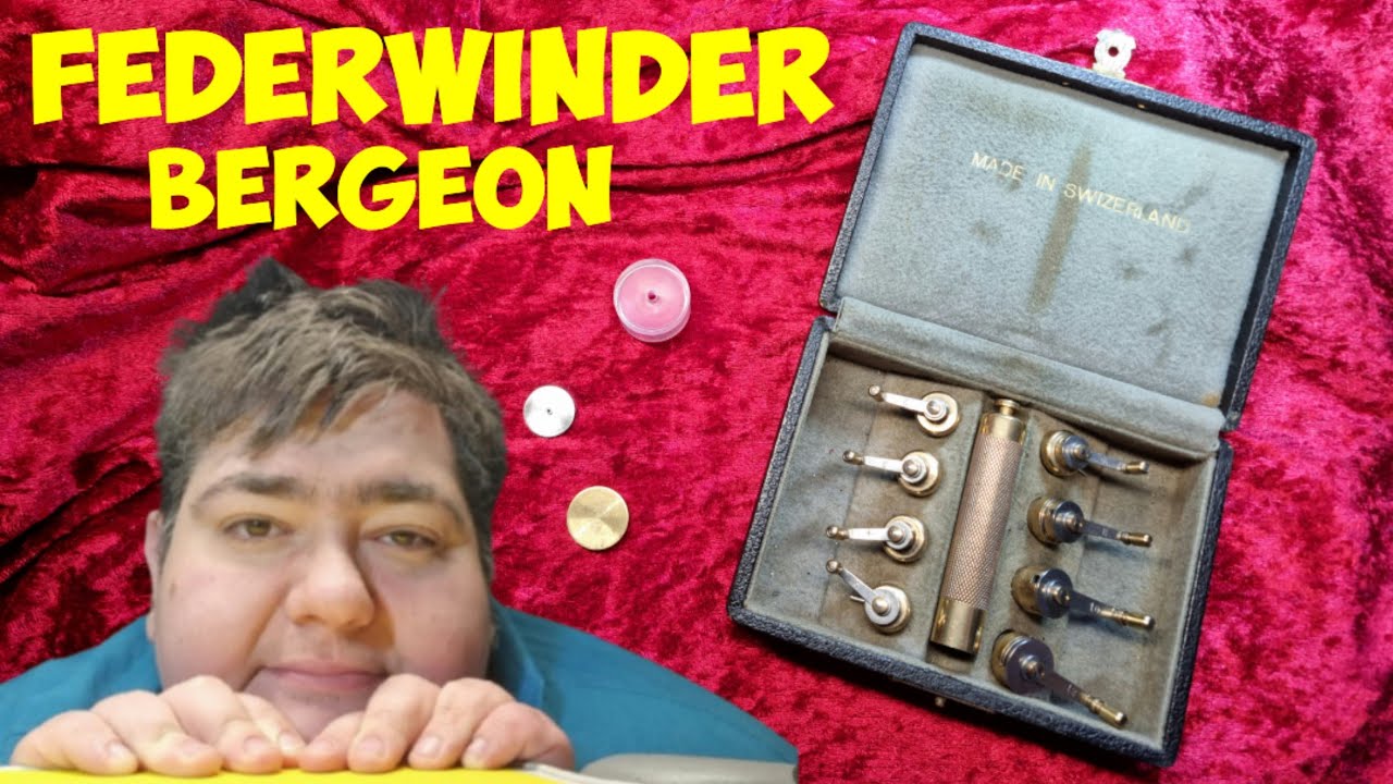 Uhrmacherwerkzeug erklärt - Der Federwinder für Kleinuhren von Bergeon - Mainspring Winder