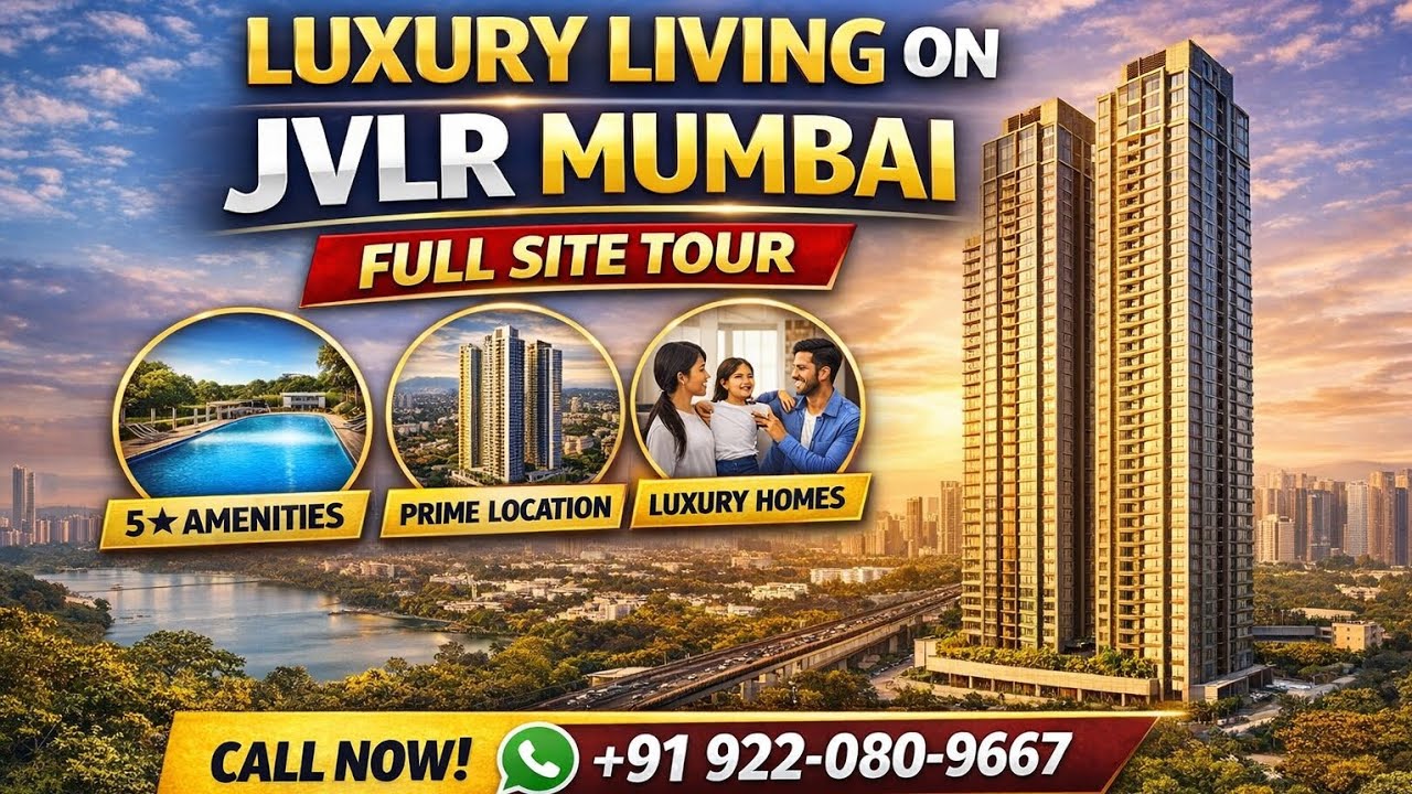 Kalpataru JVLR Mumbai Site Tour 🏙️ | Luxury Apartments on JVLR Road | Price, Layout & Location