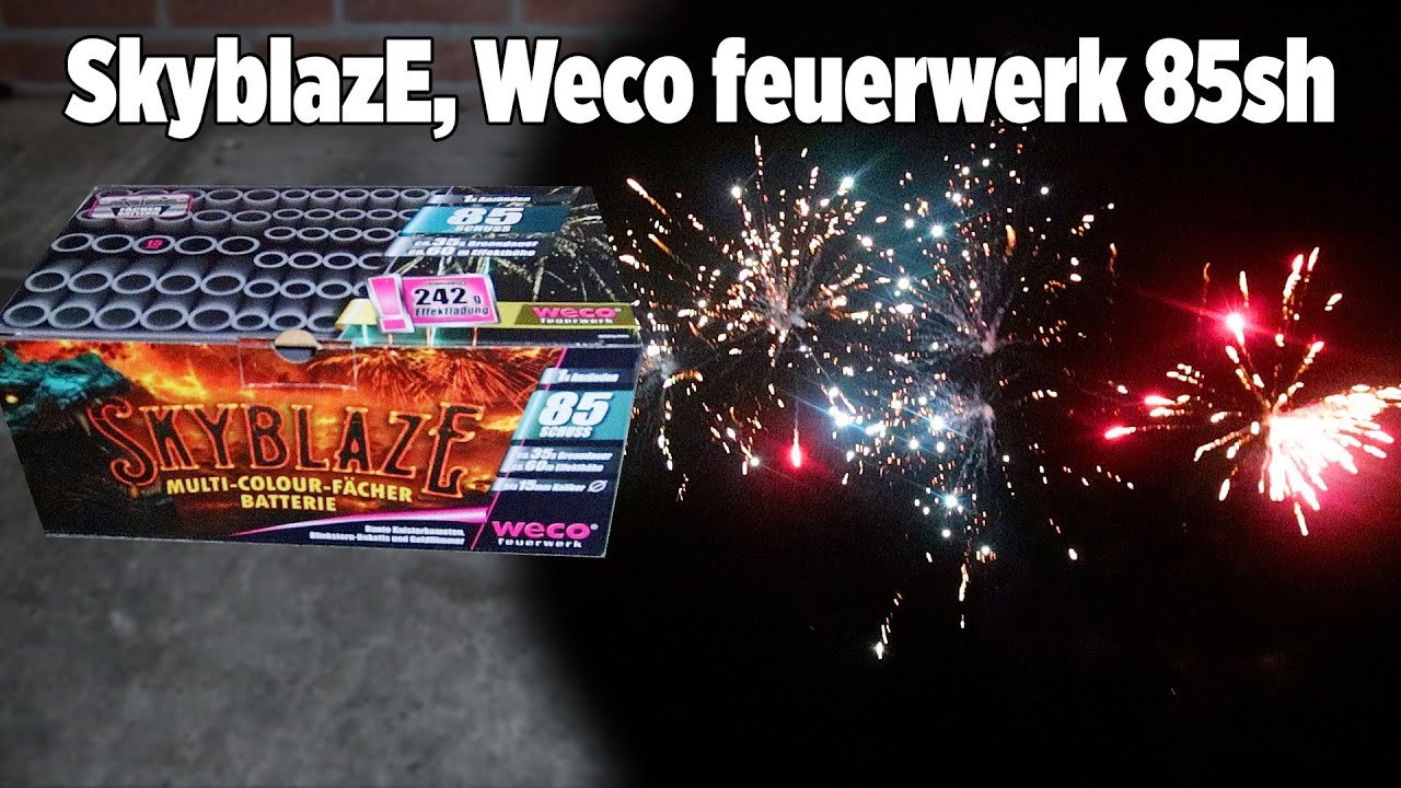 SKYBLAZE, Weco feuerwerk 85sh (Aldi)