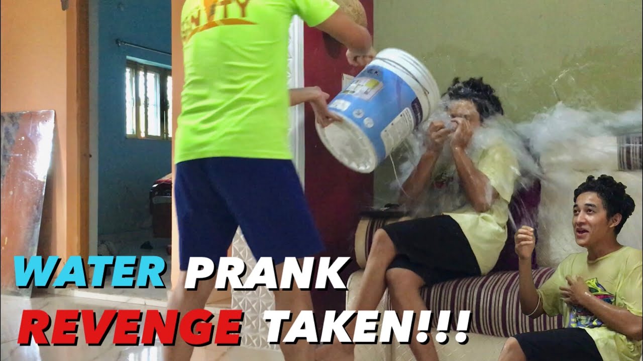 WATER PRANK ON AKASH!!!😂💦 (revenge)