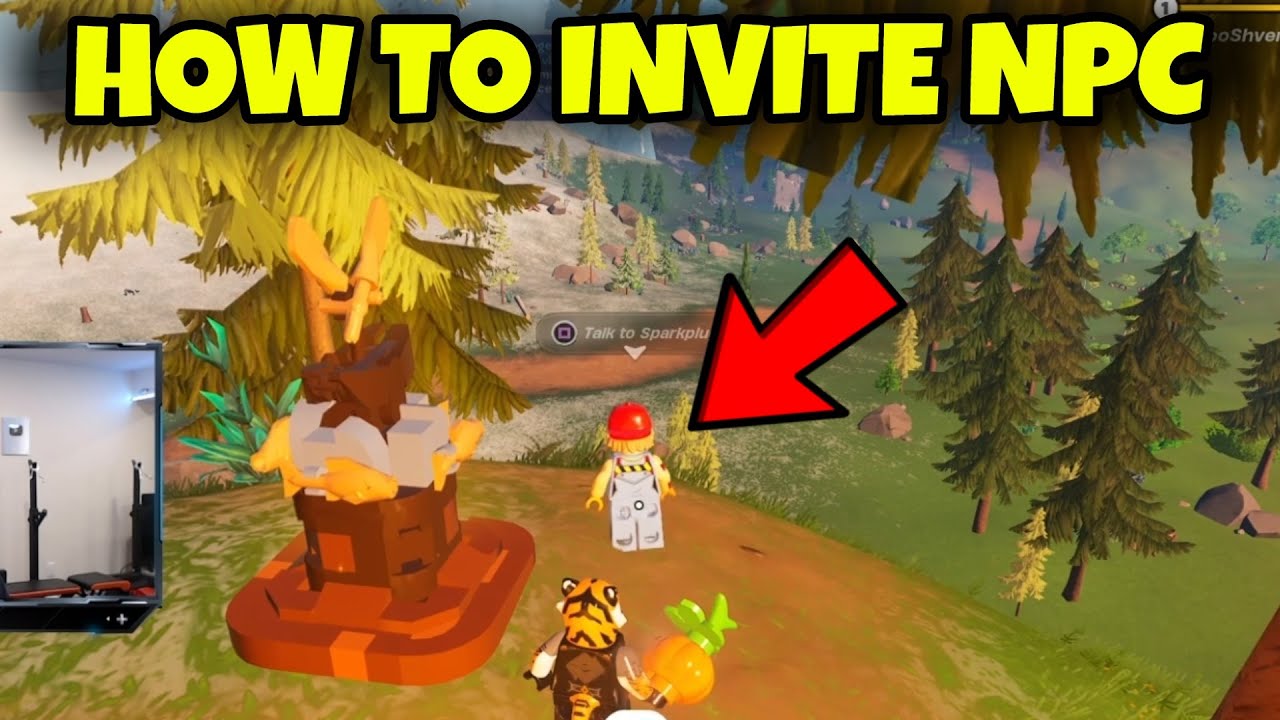 Как пригласить NPC жить в любую деревню в LEGO Survival World! (Задания первопроходца Fortnite)