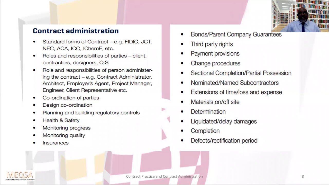 MEQSA Webinar 3 - Contract Practice and Contract Administration - Session 1