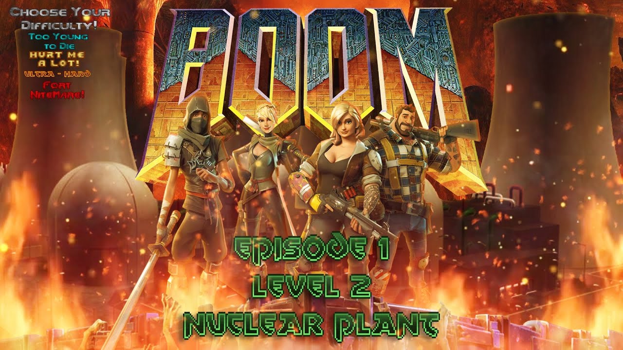 #Fortnite #UEFN #Doom #Remake - Boom E1L2: Nuclear Plant Playthrough