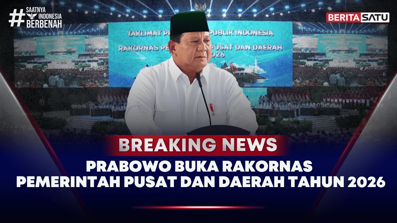 🔴 Breaking News | Prabowo Buka Rapat Koordinasi Nasional Pemerintah Pusat & Daerah 2026