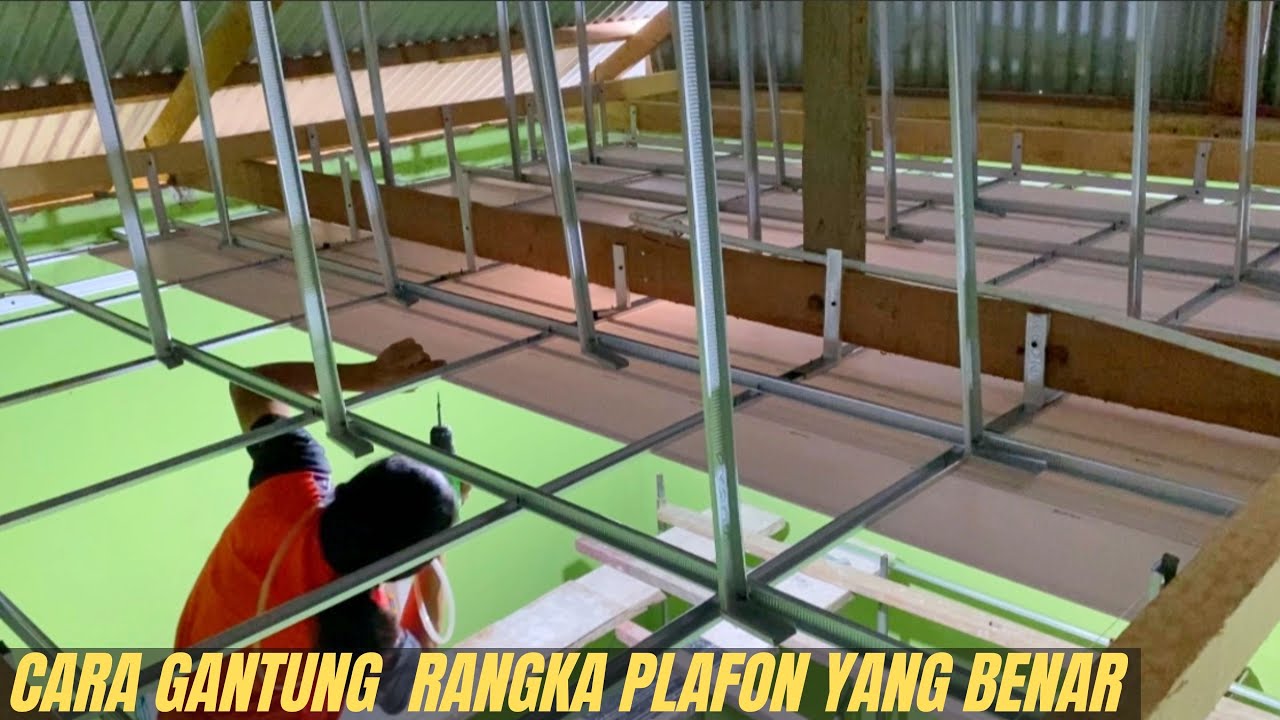 Cara pasang furing plafon pvc yang kuat & kokoh.!