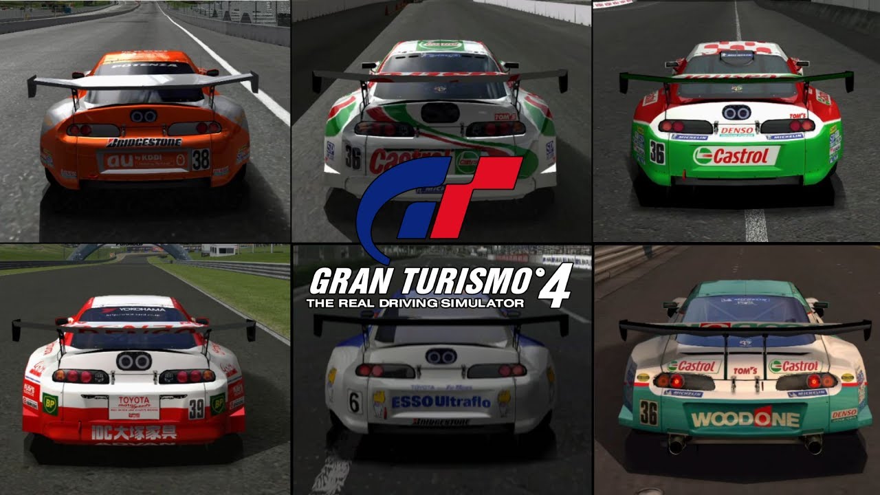Gran Turismo 4 - All Toyota Supra JGTC Race Cars