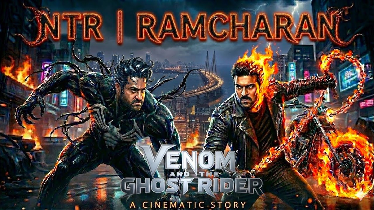 Venom And The Ghost rider II RamCharan & NTR II Cinematic Short Movie II