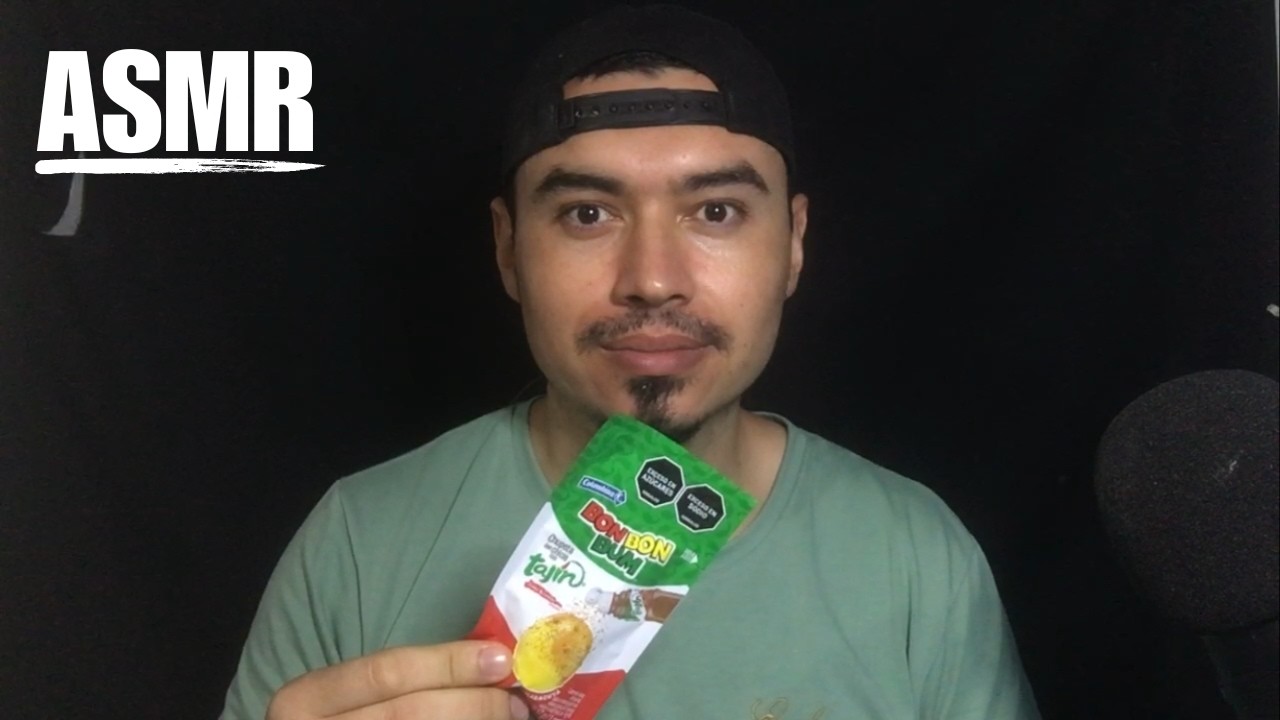 ASMR COMIENDO BON BON BUM DE MARACUYÁ CON TAJÍN