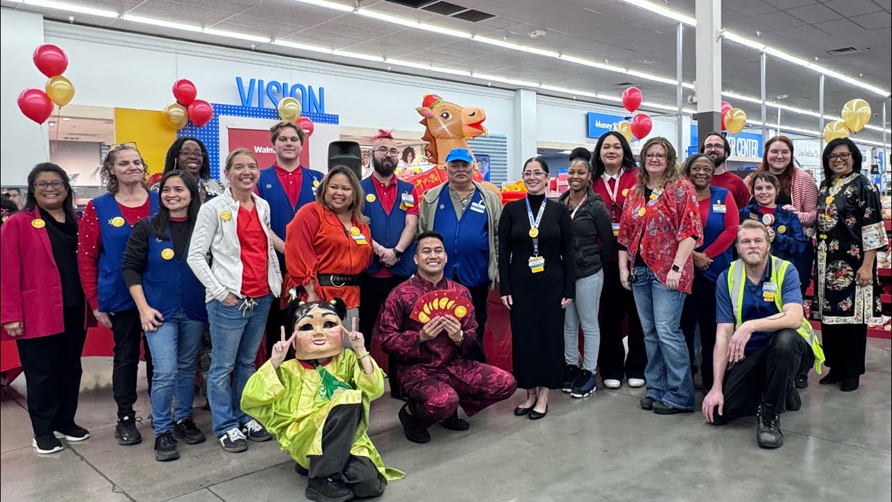 Lion Dance at Walmart Rainbow & Spring Mountain | 🧧 Lunar New Year 2026 | Year of the Horse  🐎✨
