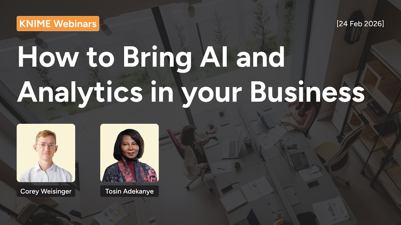 How to operate AI & Analytics in your business with KNIME Business Hub