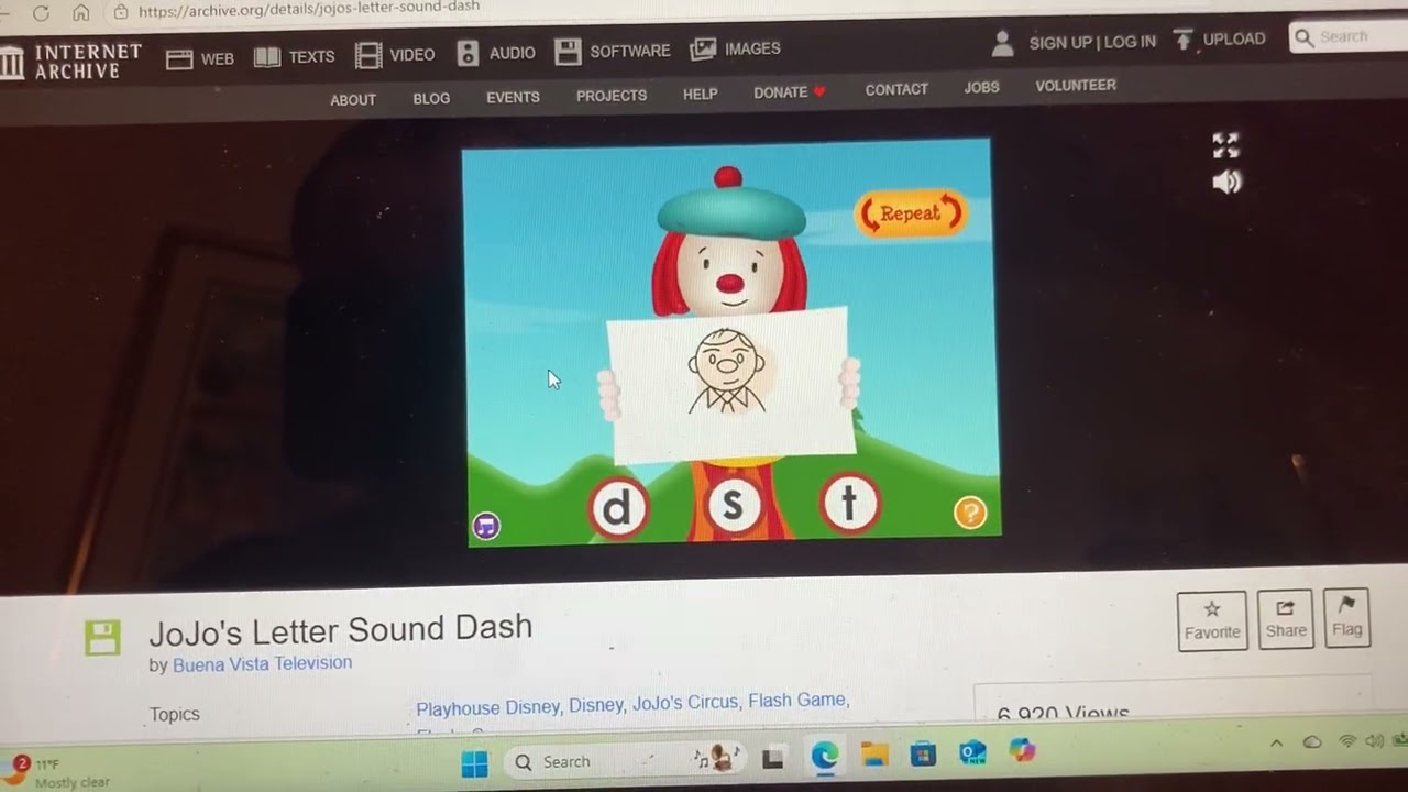 JoJo's Circus: JoJo's Letter Sound Dash Gameplay - JoJo and Goliath