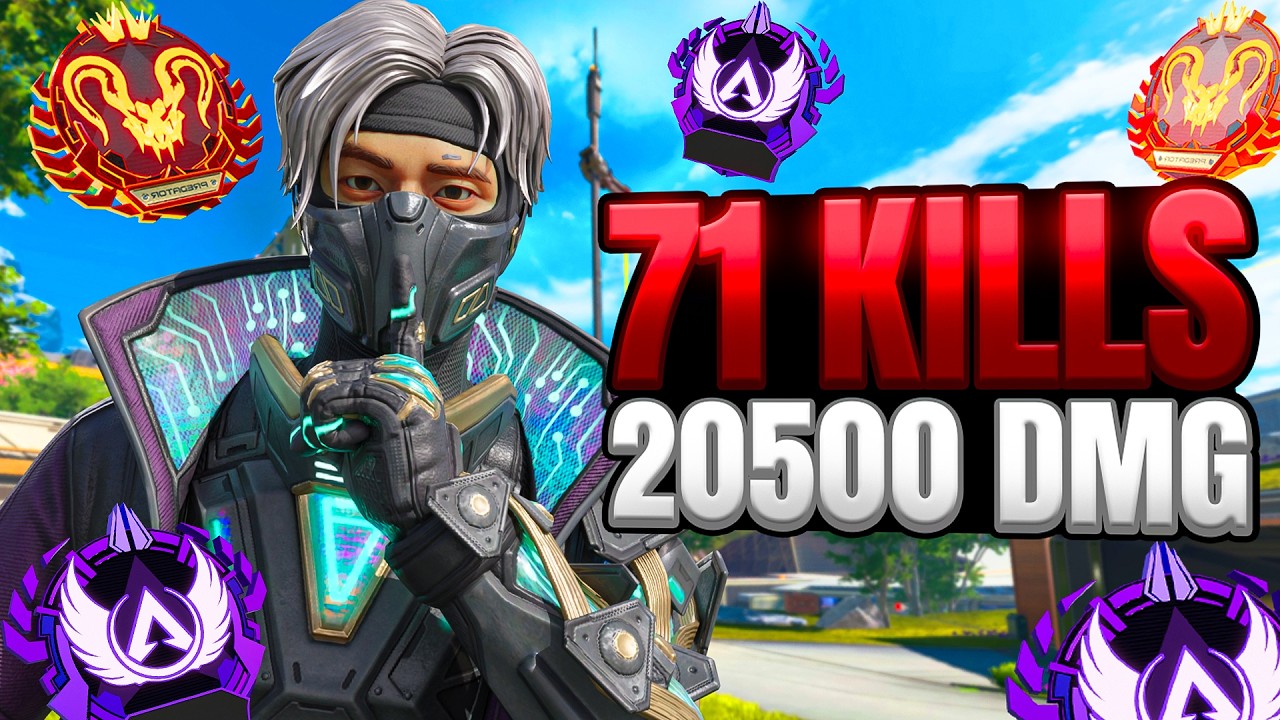 Crypto 71 Kills and 20,500 Damage Gameplay Wins - Apex Legends (No Commentary)