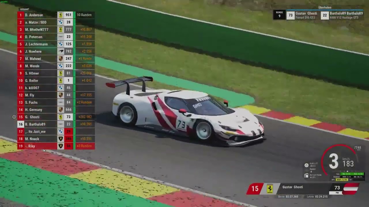 🚦ACC 🌍 Community  Rennen @h0mer  Renn  📢 Highlights in Spa Francorchamps