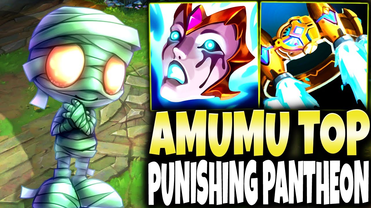Pantheon Top thought he could handle my PEN/BURN AMUMU SEASON 14 BUILD!!!
