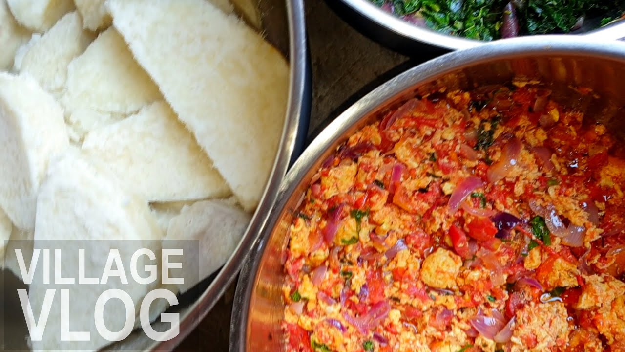 How to Cook New Yam and Egg Stew in the Village | Teaching My Nieces How to Cook | Flo Chinyere