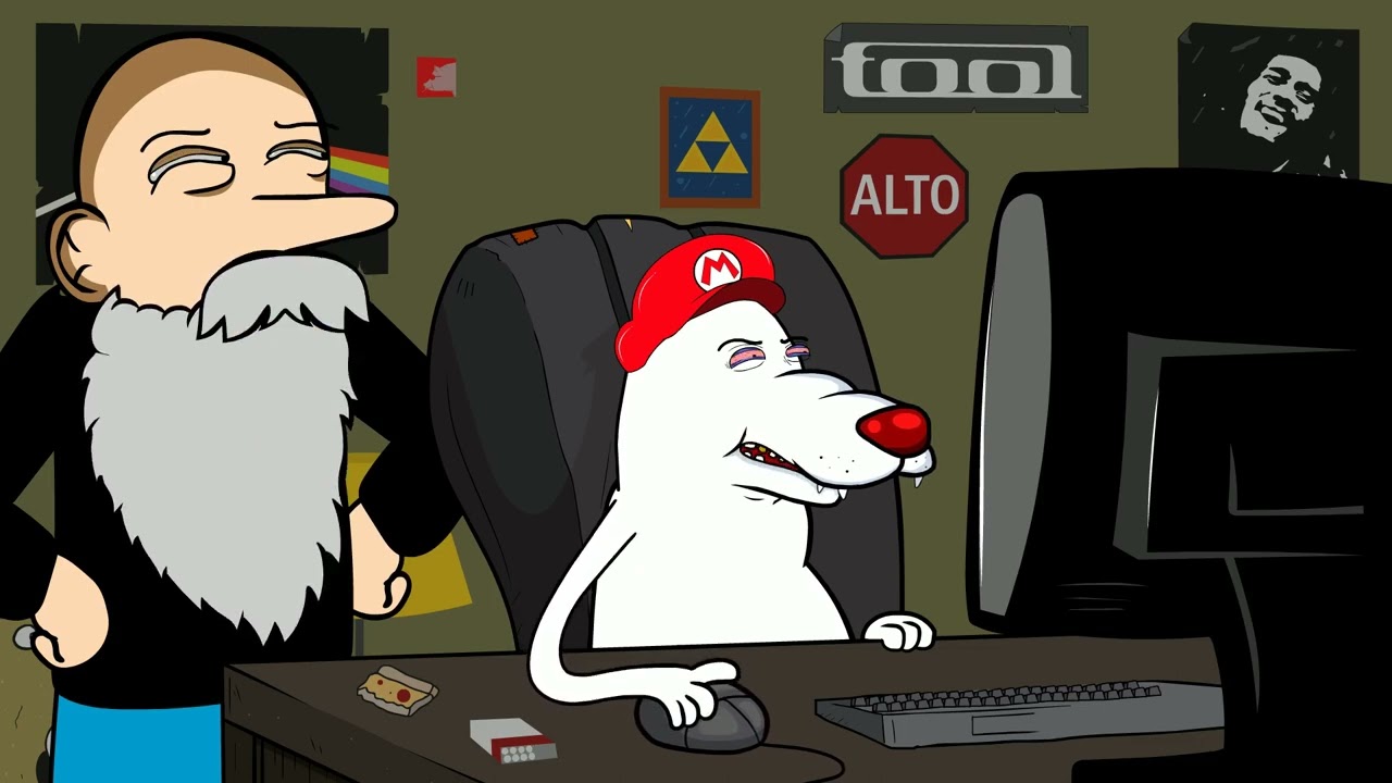 Perro Blanco Visita Zona Gamer Nicaragua.