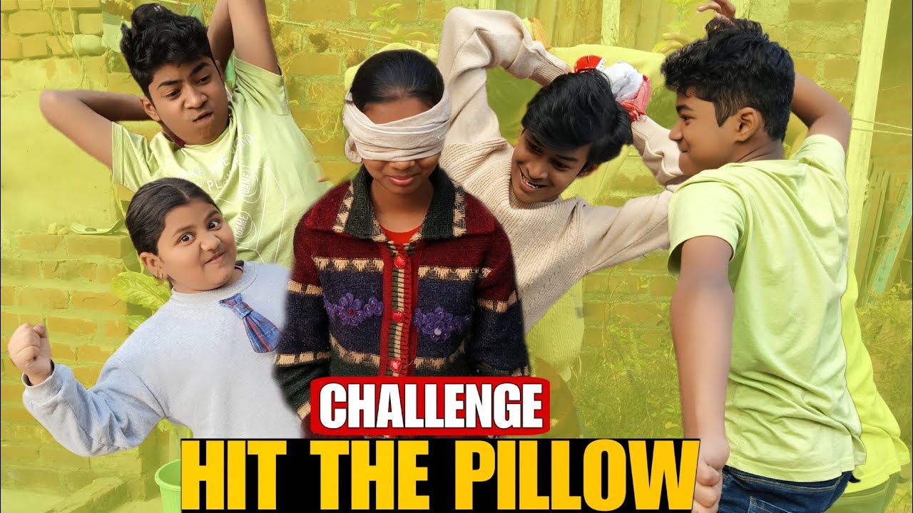 HIT THE PILLOW - Blind Fold Challenge | Hansna Mana Hai 😂