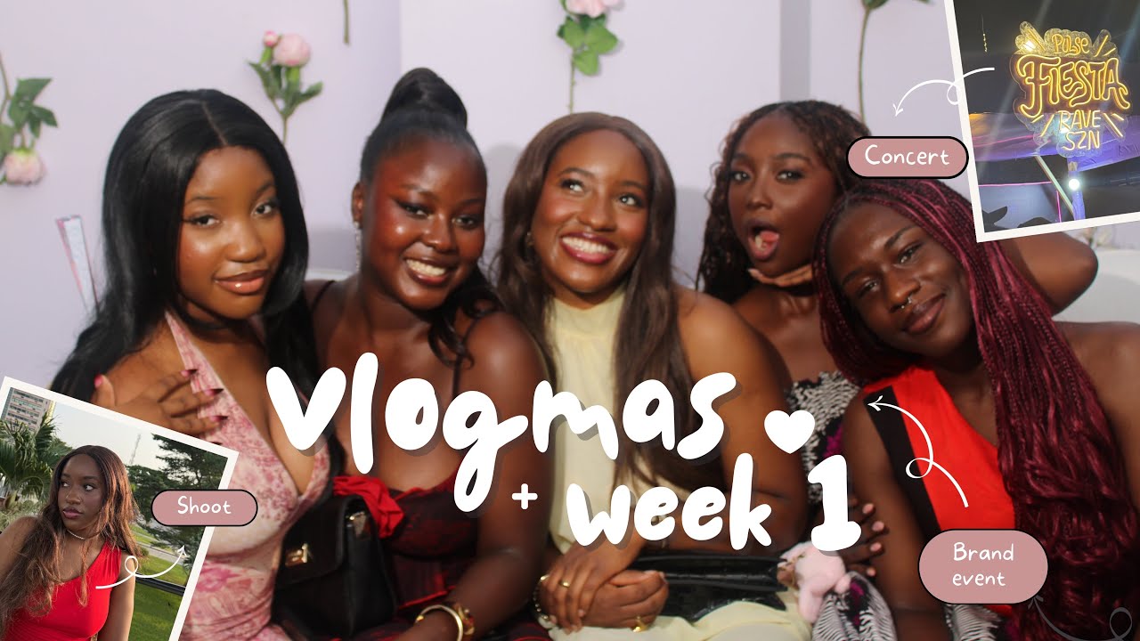 VLOGMAS WEEK 1: WORKING IN LAGOS, SOOYAH BISTRO SHOOT, CONCERT, BRAND EVENTS and more…