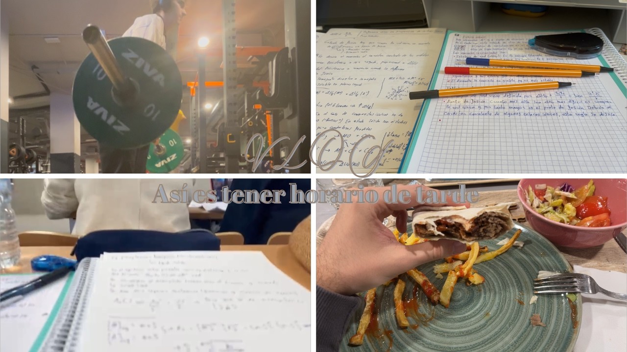 Vlog: así es tener horario de tarde en la uni