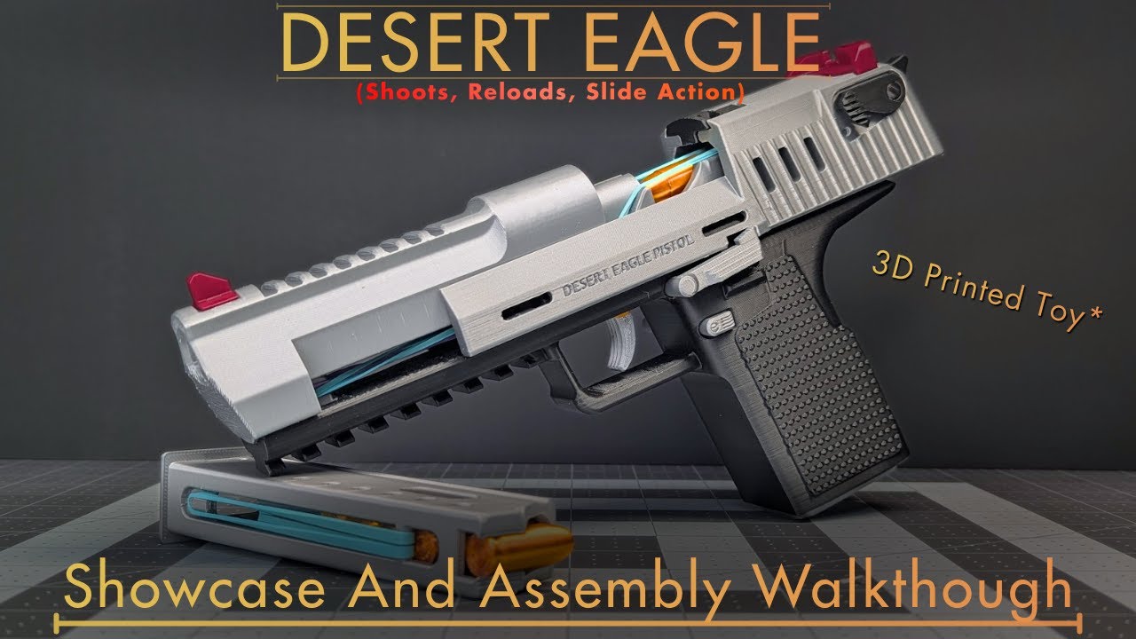 3D Printed Functional Desert Eagle Toy | Showcase and Assembly |