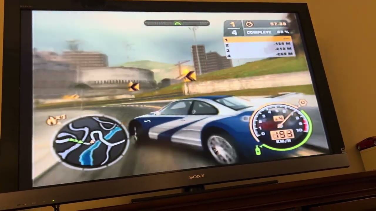 Need For Speed Most Wanted PS2 Beach & Chancellor 2:04.11 BMW M3 GTR 