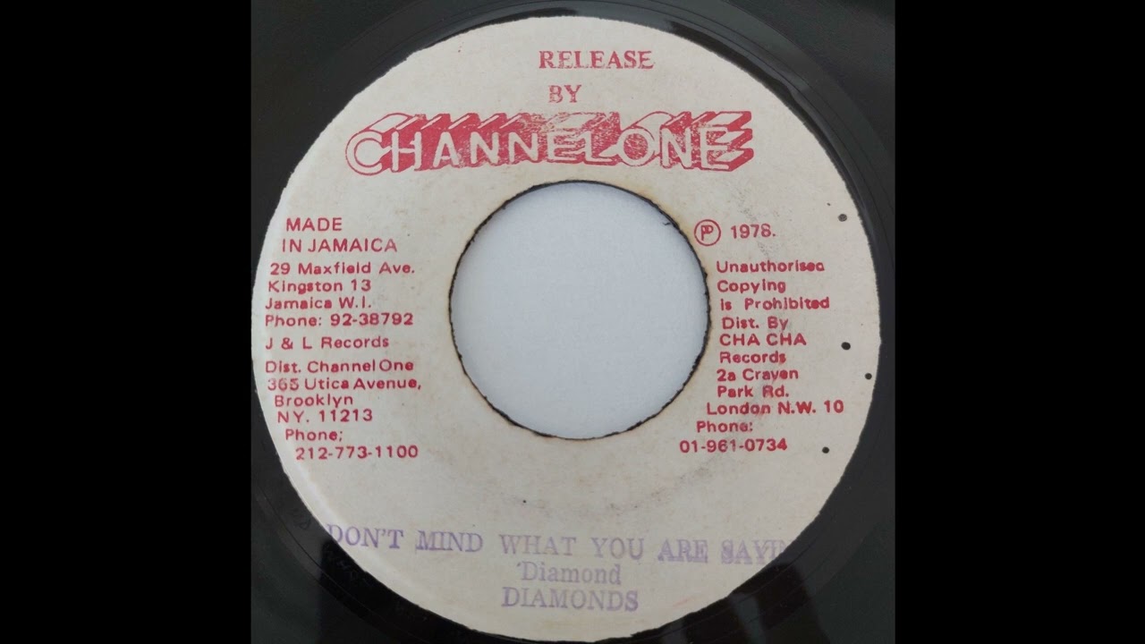 Mighty Diamonds - I Don't Mind What You Are Saying - Channel One 7inch 1978