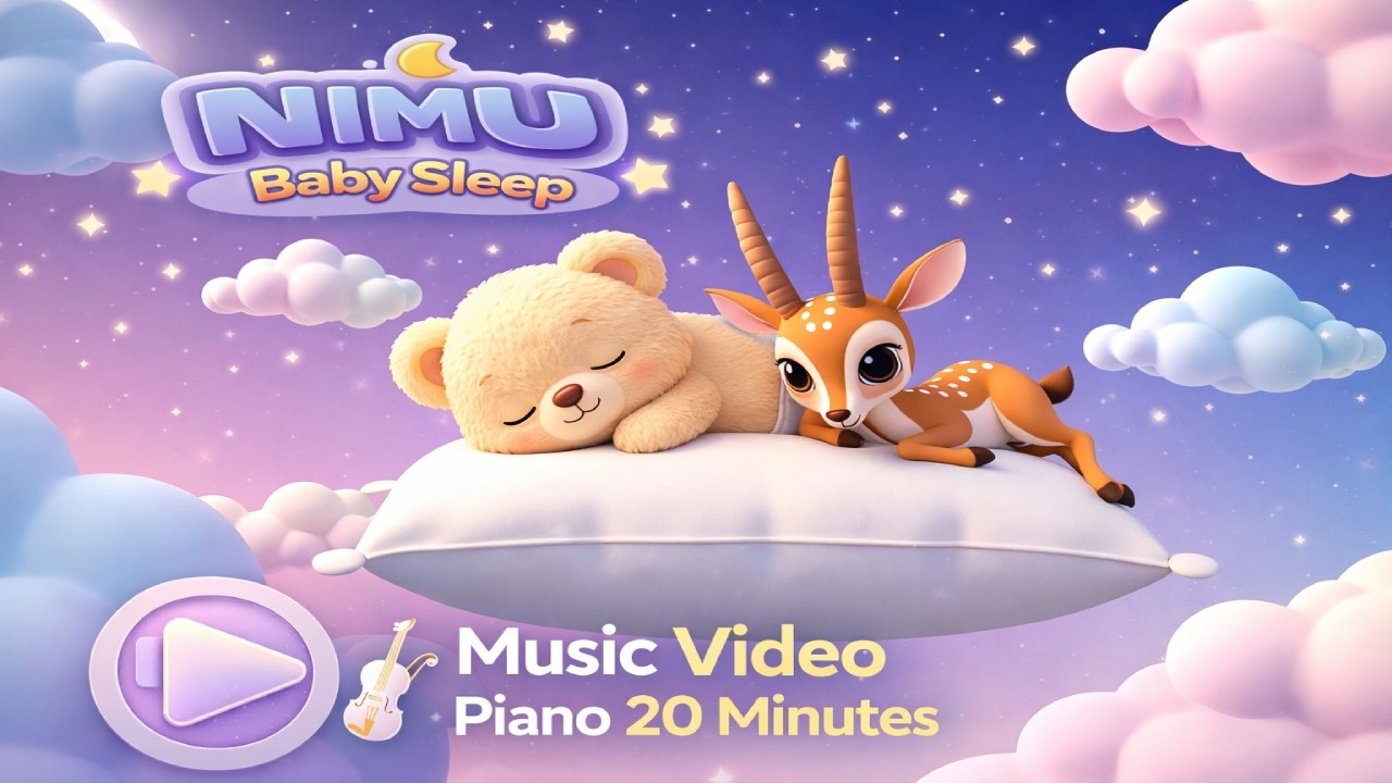 NIMU Baby Sleep | Music Video | with Violin |🧸🦌🎻 | 20 Minutes