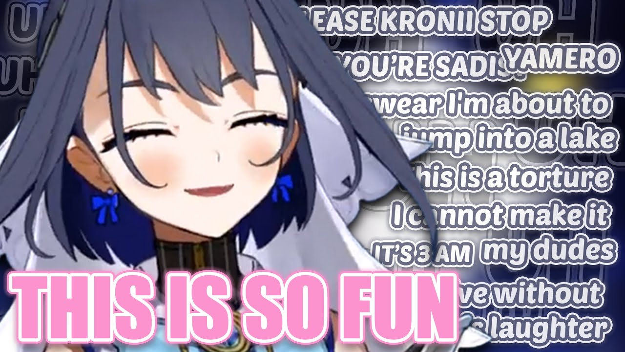 Kronii having so much FUN torturing Chat with her new BGM Uhuhuhuhu