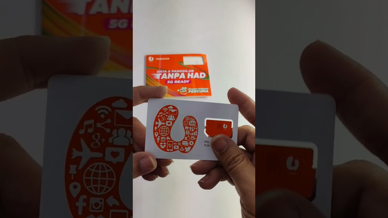 U MOBILE prepaid sim card unboxing 