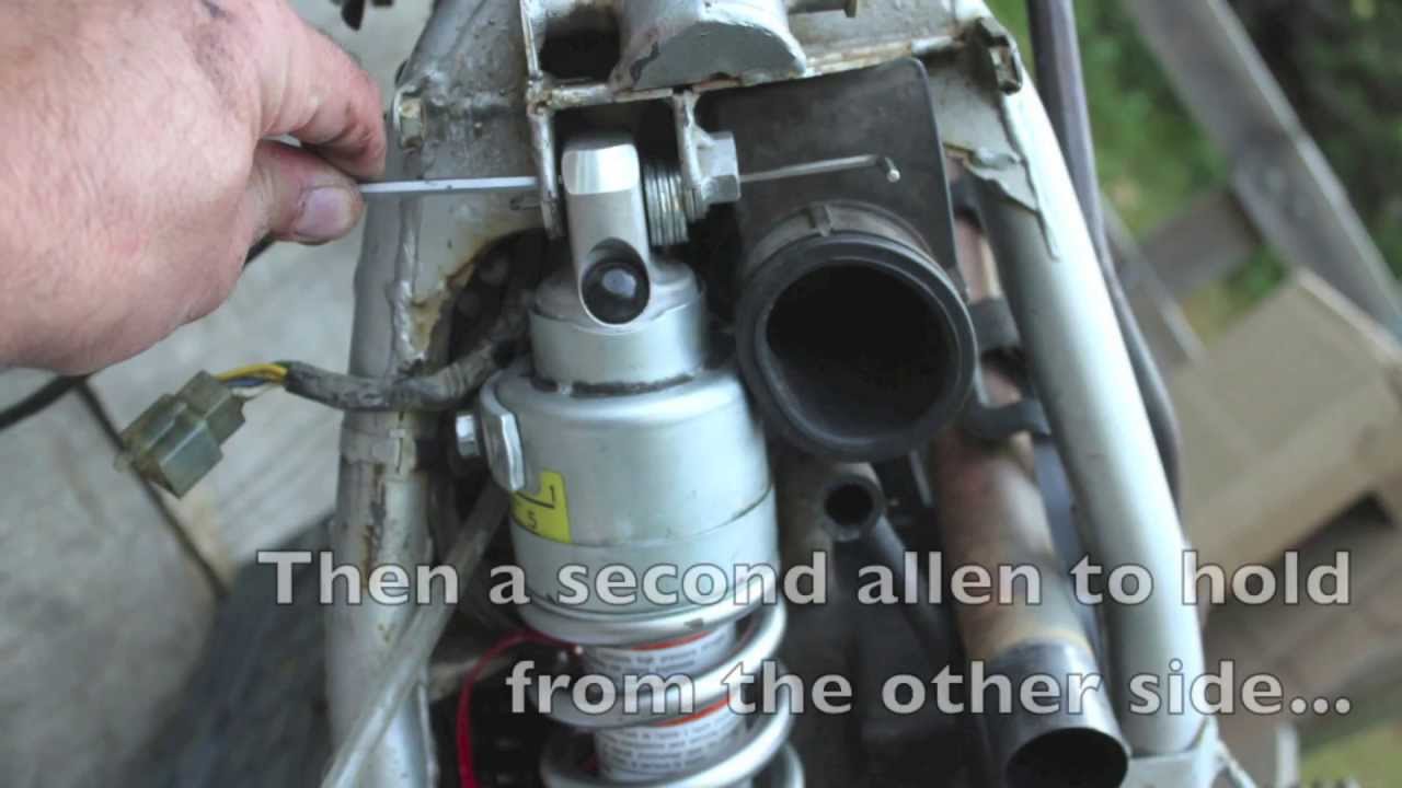 KLR 250 with KLR 650 shock replacement instructions