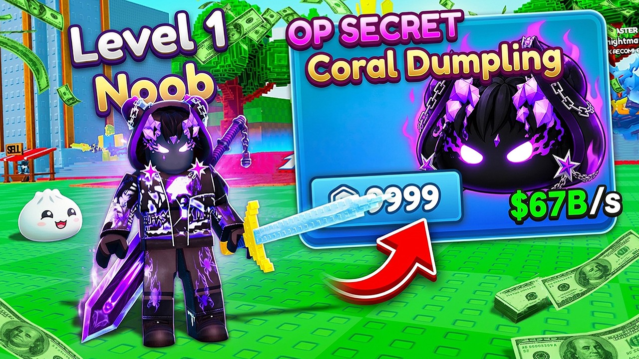 Начинаем заново как НОВИЧОК с секретным OP-трюком в Dumpling Stars! (Roblox)