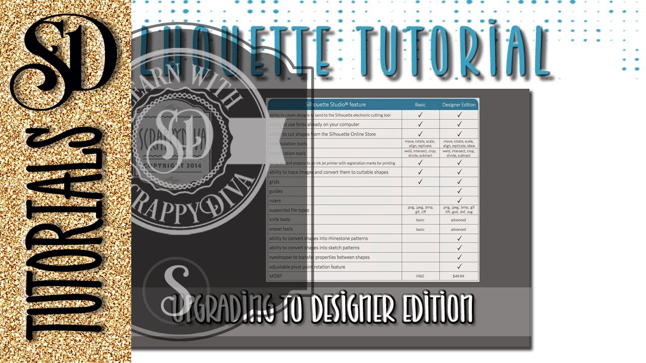 Upgrading Silhouette Studio to the Designer Edition (DE)