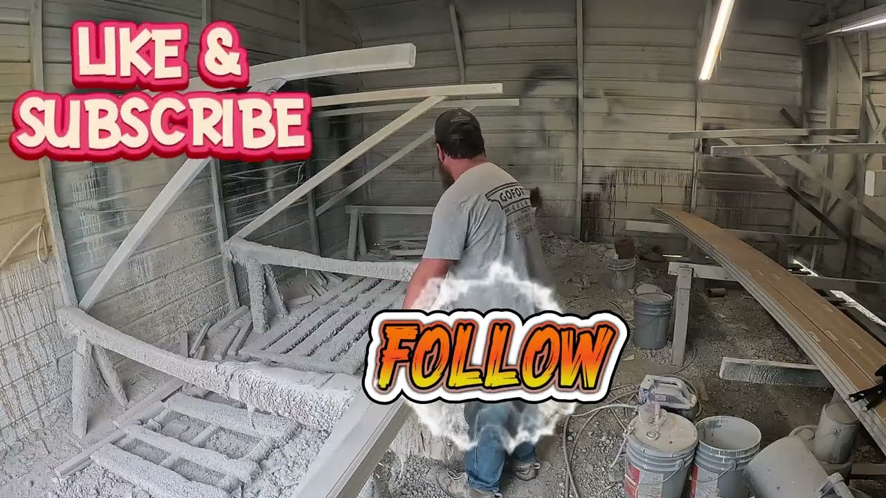 Airless Painting a Full Booth of Baseboard Trim