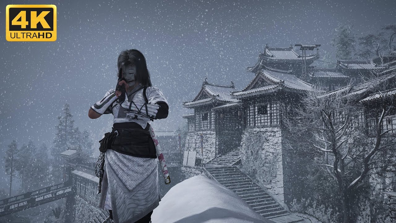 Assassin's Creed Shadows - Stealth Kills and Brutal Gameplay (Uda Matsuyama Castle) No HUD