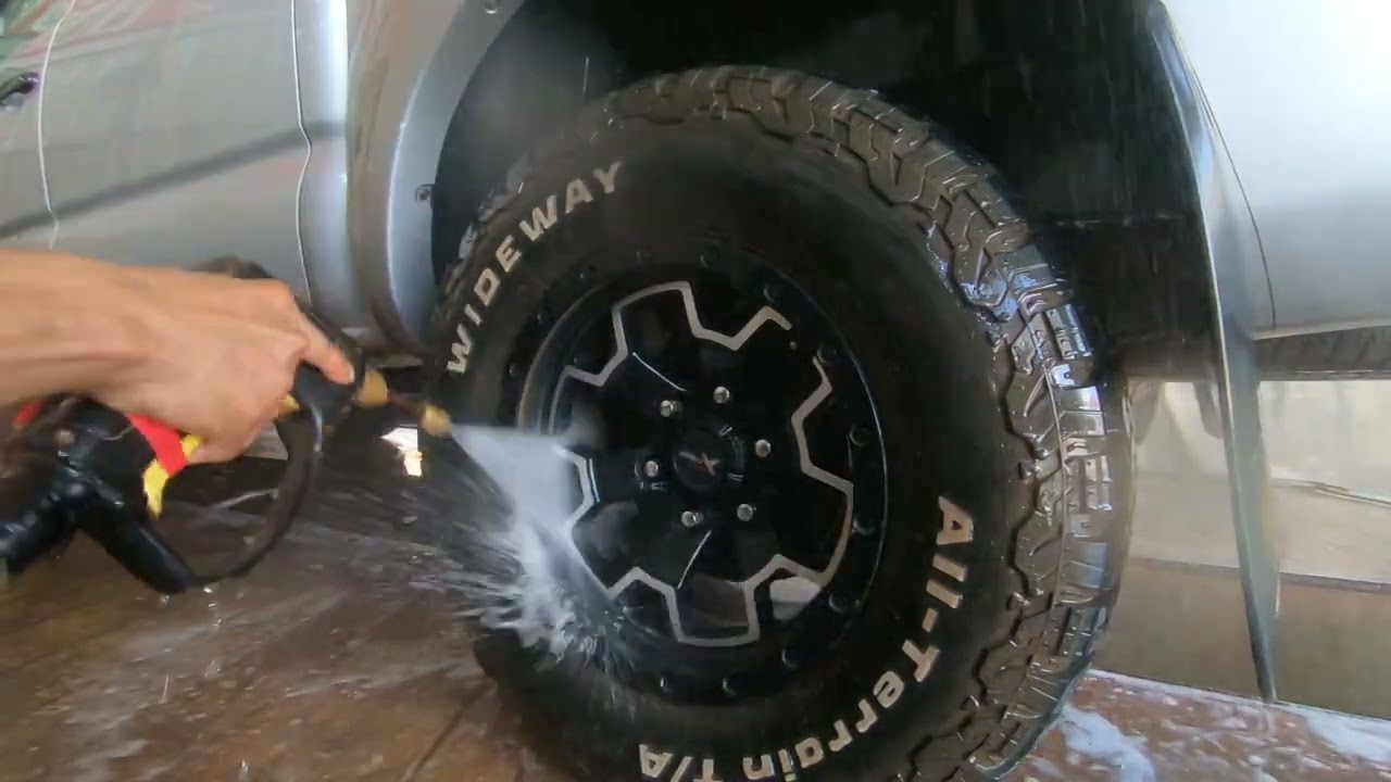 Toyota TACOMA 4x4 Off-road Detailing Cleaning with Pressure Washer Fresh water Foam!